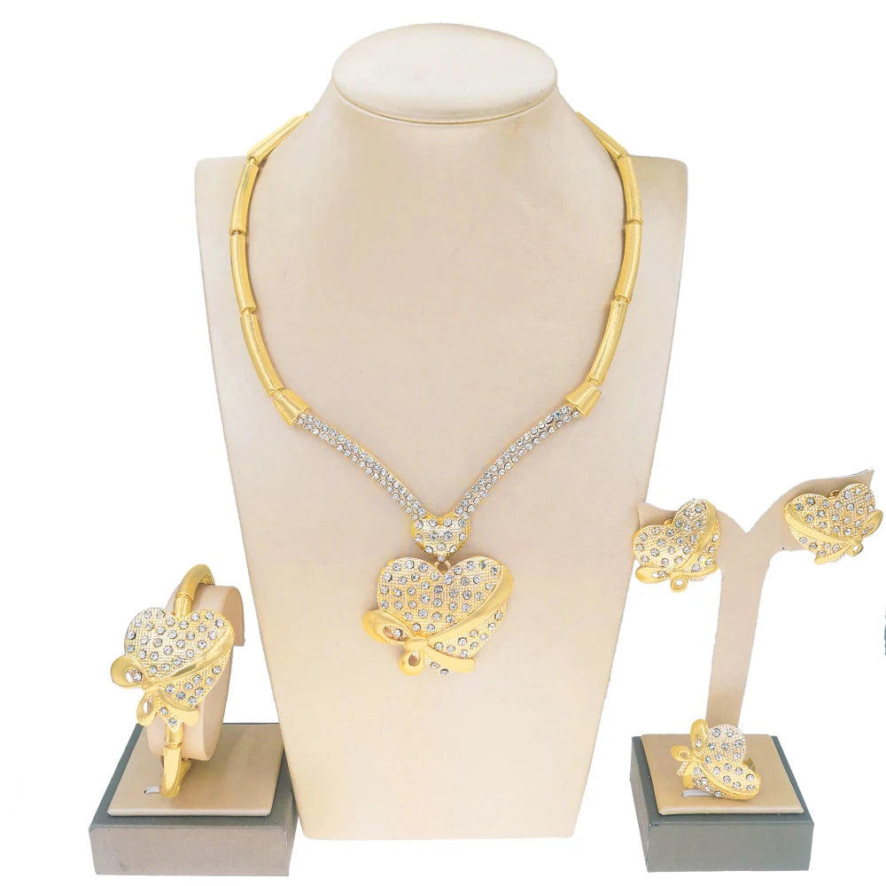 Zhuerrui Women Wedding Party Nigerian Jewellery Sets Bridal Luxury Jewelry Set Italian Silver Color Jewelry Sets HC10024