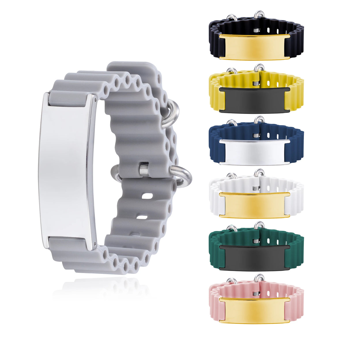 NewLife - Magnetic Silicone Stainless Steel Bangle
