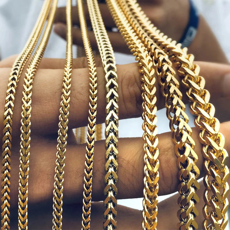 S&S 925 Sterling Silver Chain Necklace — Rope, Figaro, Cuban & Box | S&S Collection