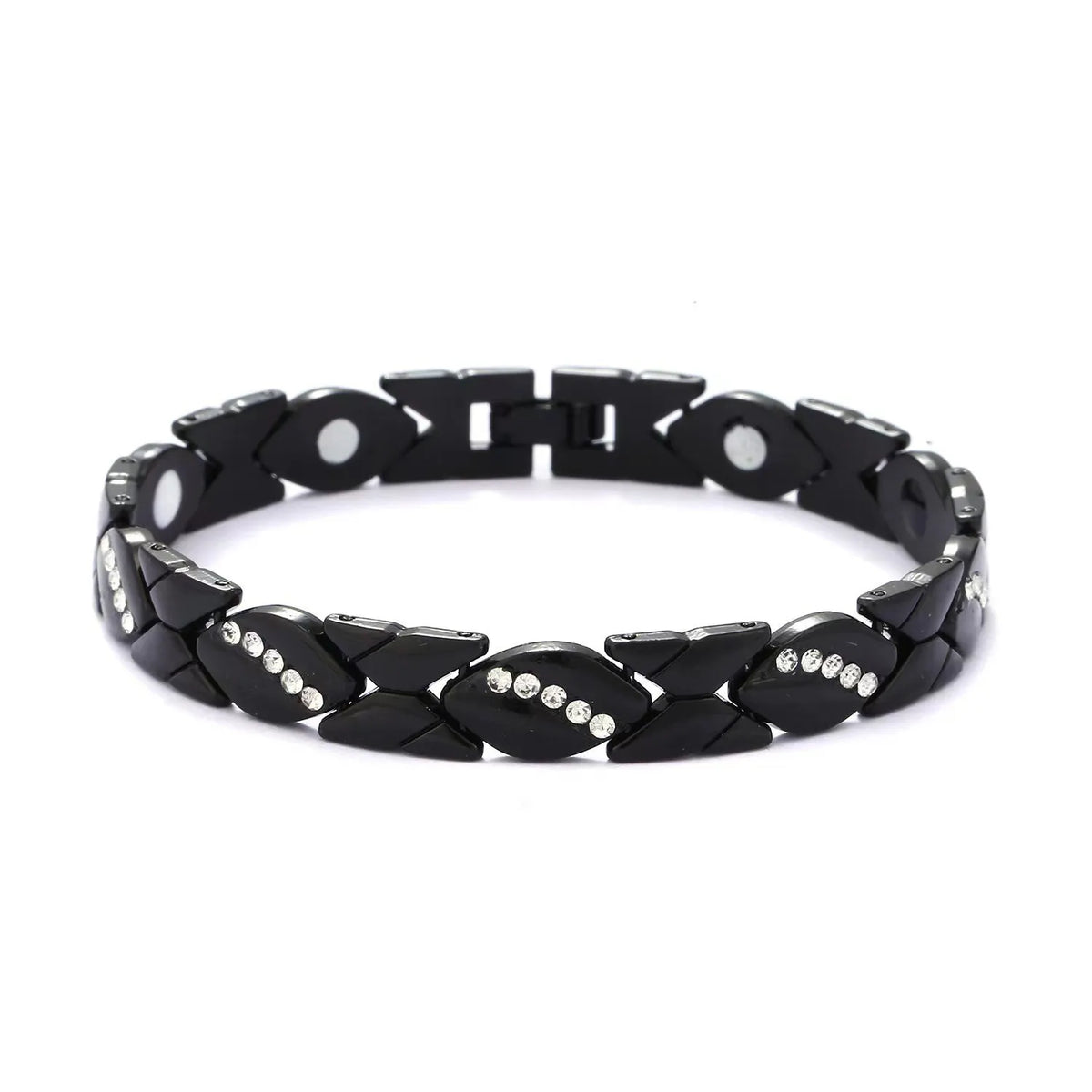 European and American fashion detachable energy magnet bracelet with diamond-encrusted and adjustable ladies bracelet