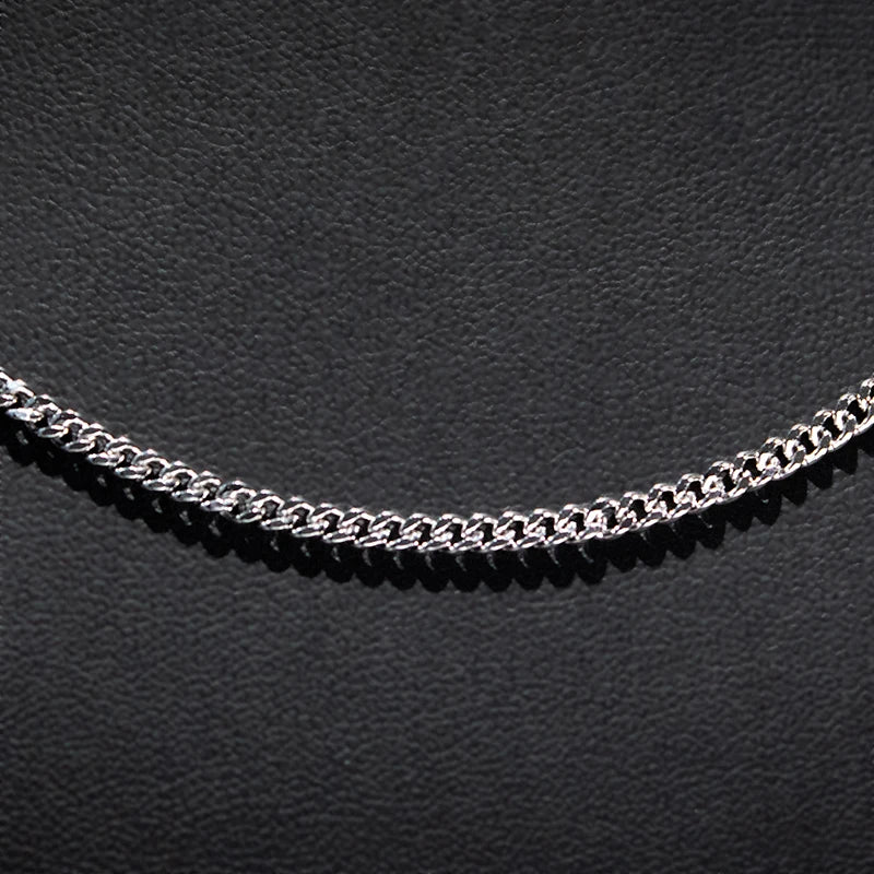 BiG-BOSS Cuban Link Chain Hip Hop Jewelry 3mm 925 Sterling Silver Cadenas Cubanas Fashion Men Necklace