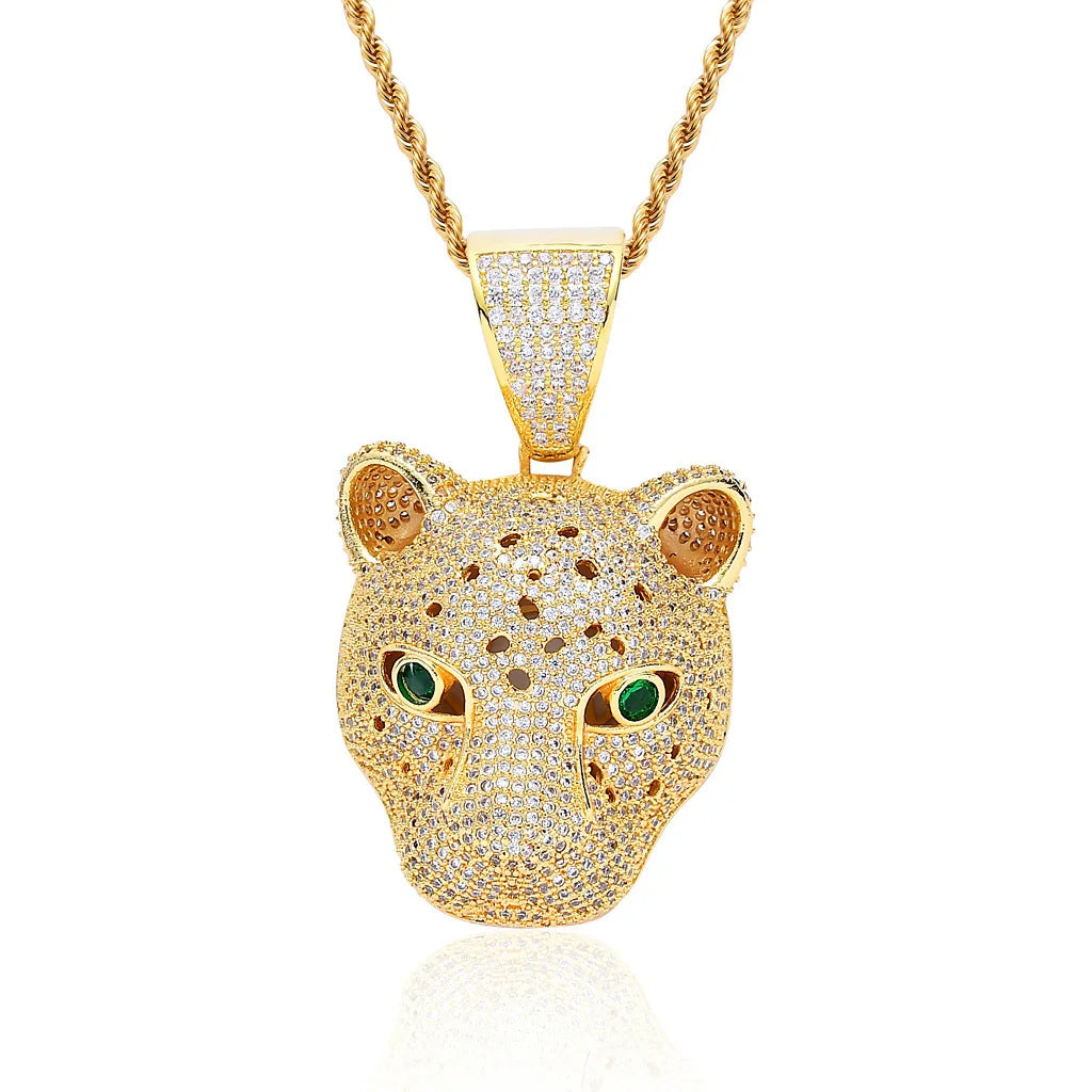 NEWLiFE BiG-BOSS Iced Out Cubic Zirconia Necklace in Brass for Men | Designer Hip-Hop Jewellery