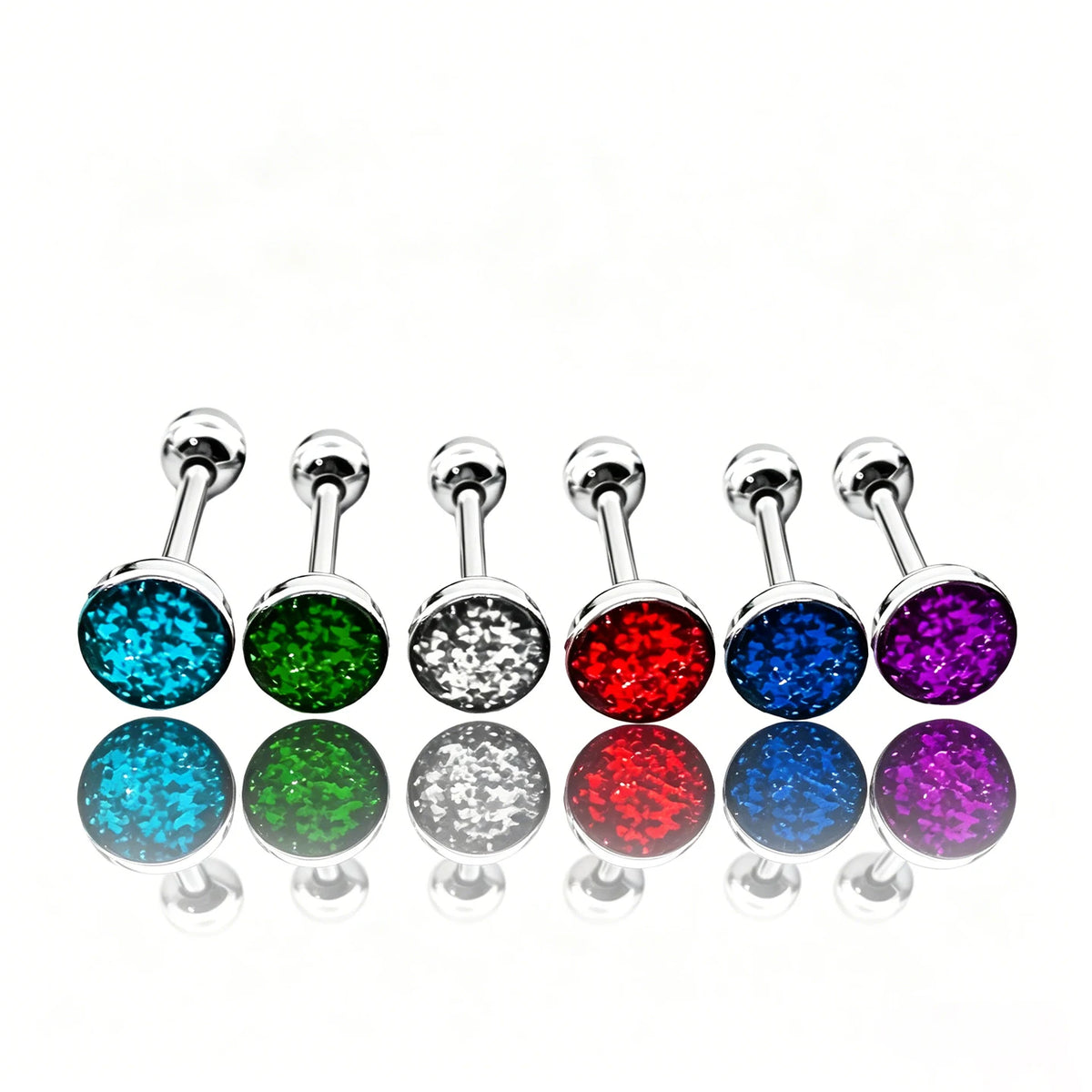 S&S Titanium Zircon & Opal Labret Stud – Collection