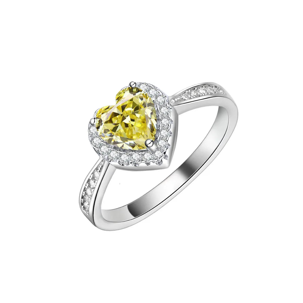 SILVERELLI Square Simulation Diamond 925 Silver Ring | Instagram Luxury Jewellery for Women