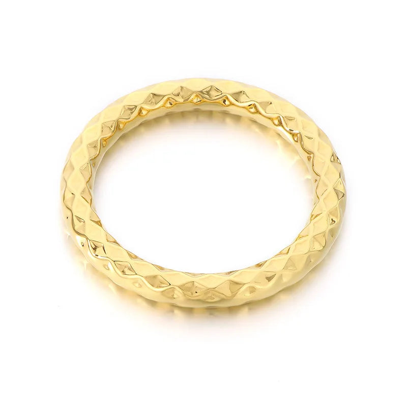 FASHIONISTA European American Temperament Stainless Steel Bracelet Fashionable Sparkling Hollow Jewelry Bangles
