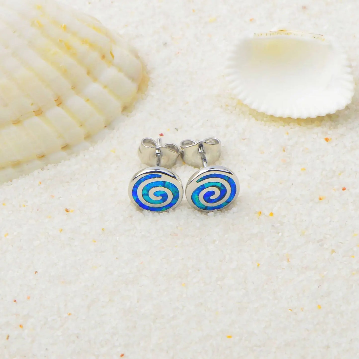 Ins Trendy Brass Geometric Opal Earrings | Minimalist Cute Gift Jewelry Best Seller Wholesale