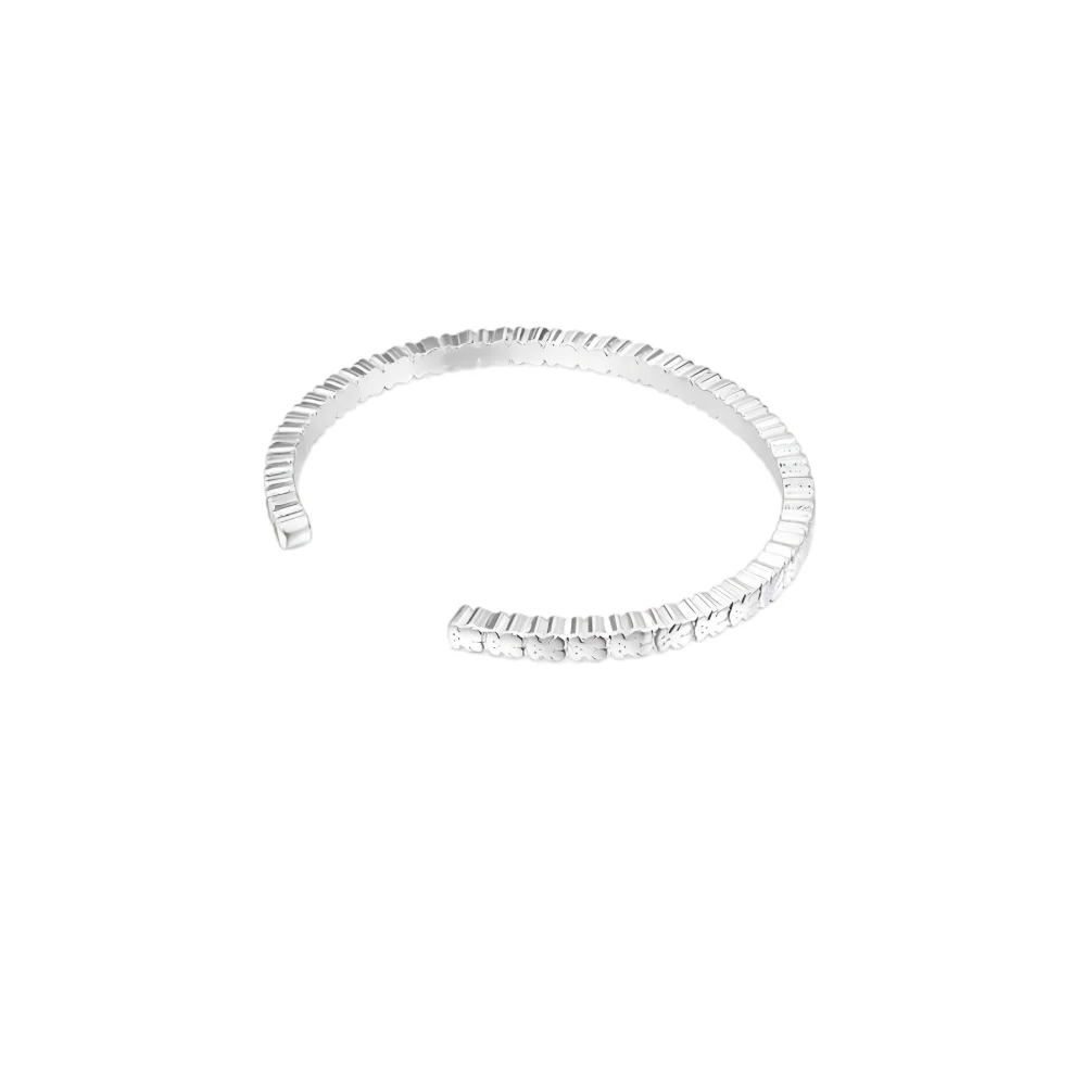 S&S Vintage Brass Zircon Slap & Snap Adjustable Charm Bracelet for Women Jewelry Gift