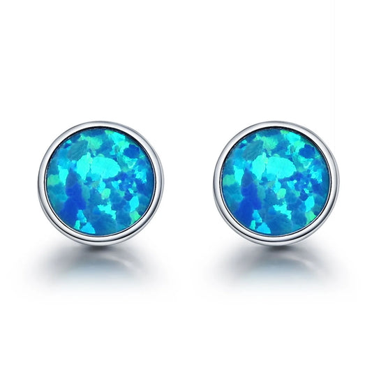 Southwestern Jewelry for Women Bohemian Plant Floral Cluster Silver Plated Circle Western Stud Earrings