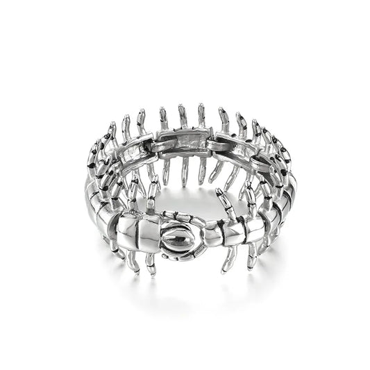 KALEN Unisex Punk Stainless Steel Centipede/Lizards Links Bracelet