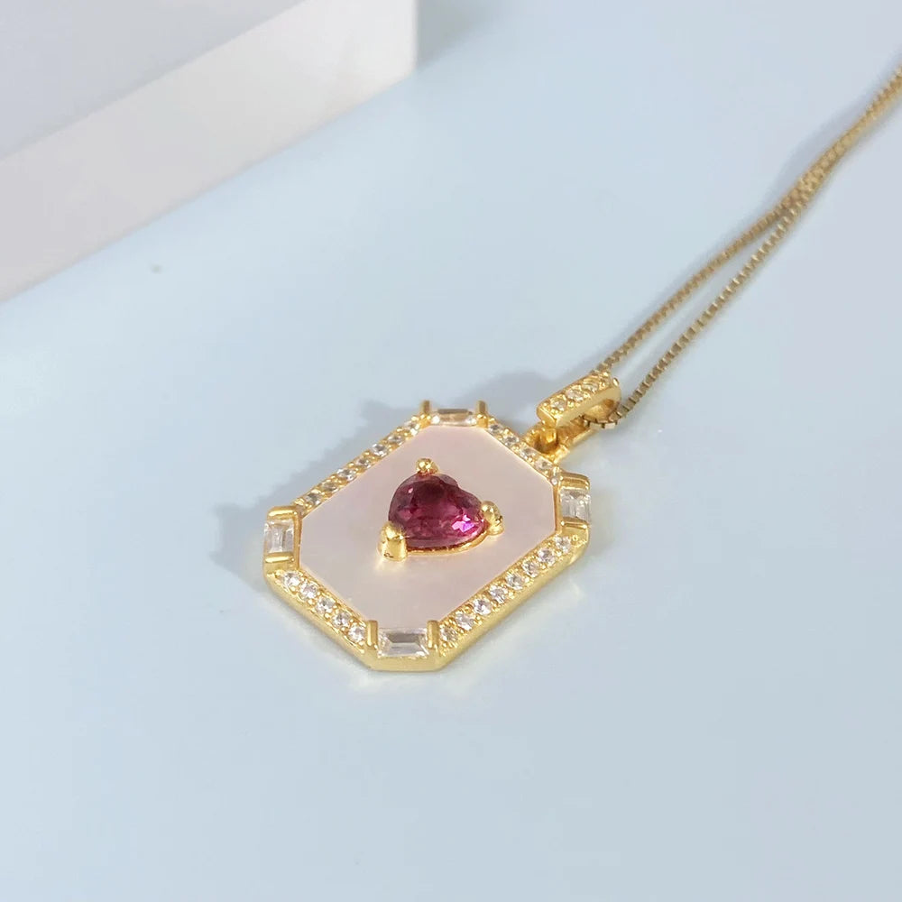 Gioiellieri Natural Pyrope Garnet S925 Silver Pendant with Red Crystal Gemstone for Women Luxury Jewelry January Birthstone Healing Stone