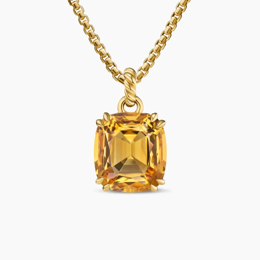 REDheart DY High-Quality 22mm Silver-Plated Diamond Necklace. Gold-Plated Colored Gemstone Necklace. Jewelry .