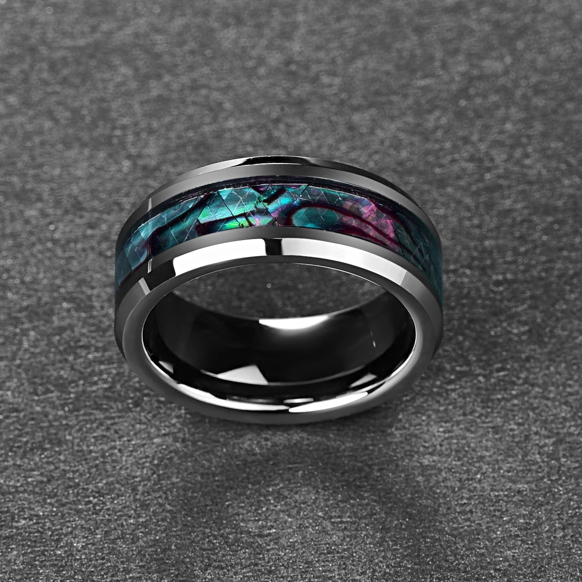NEWLiFE REBEL Balance Echo 8mm Ring in Tungsten
