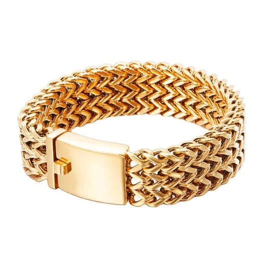 KALEN 18k Chain Luxury Bracelet Mens Charm Gold Plated Bracelets