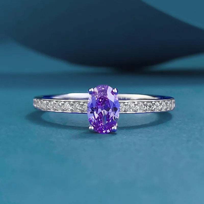 Trendy Design 925 Sterling Silver 5A 8A Cubic Zirconia Ring Engagement Wedding Rings Custom Fine Jewelry Manufacturing Supplies