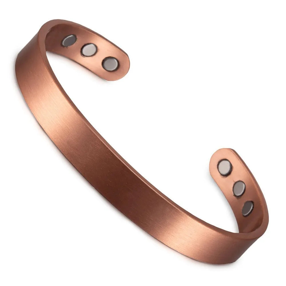 Vintage Magnetic Bracelet, Adjustable Open Cuff with Celtic Knot Design, for Men & Women