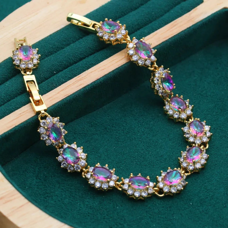 XOTICA Accessories Women Zirconia Bracelets 18K Gold Plated Jewelry Wedding Bracelet Accessories Wedding Engagement Gift