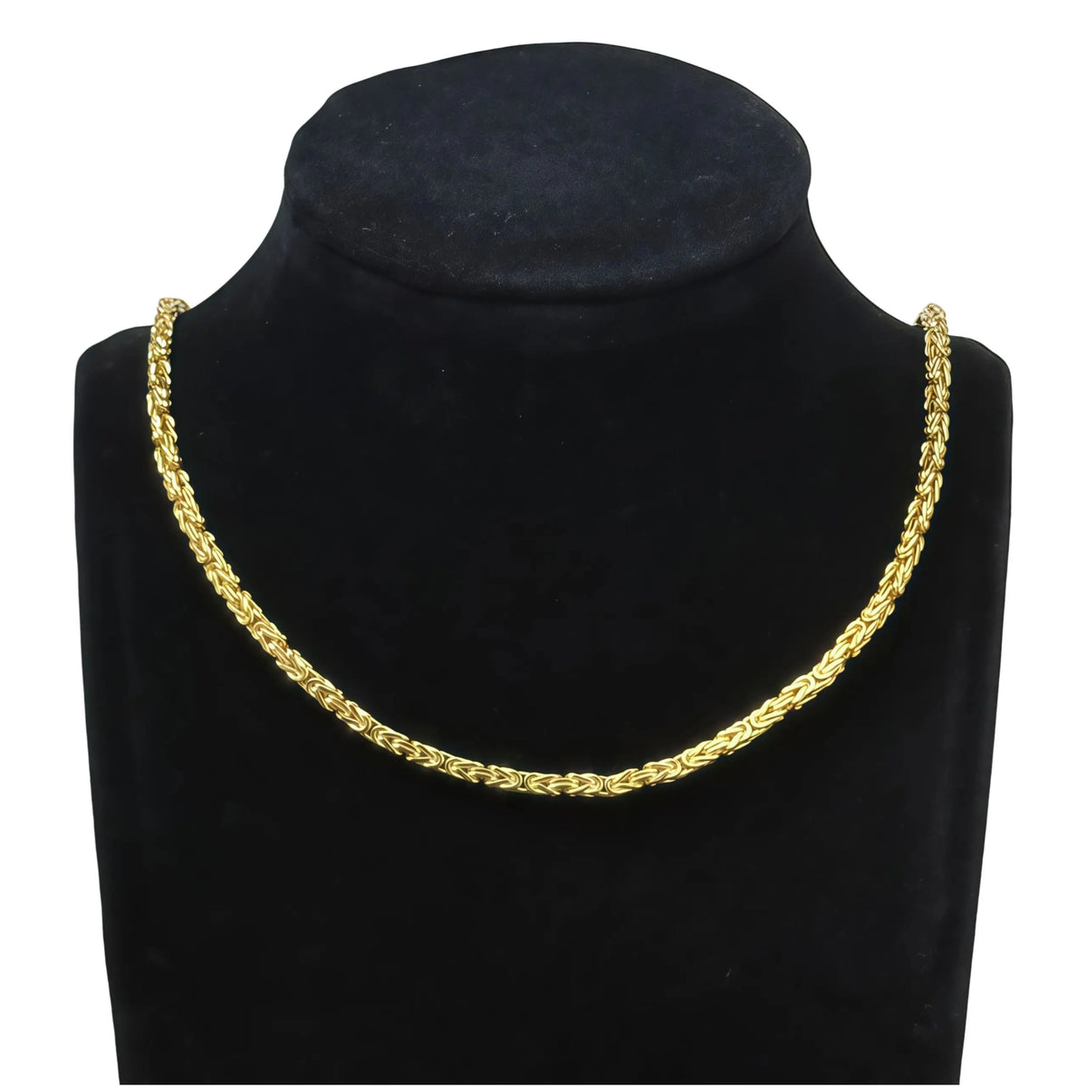 Wholesale StarPaGo 925 Sterling Silver Hip Hop Necklace 2.5mm King Chain Byzantine Link Rhodium Plated Unisex Gift Party