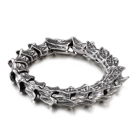 KALEN  Punk Jewelry Stainless Steel Fashion Bracelets Bangles Grotesque Links Bracelet for Men