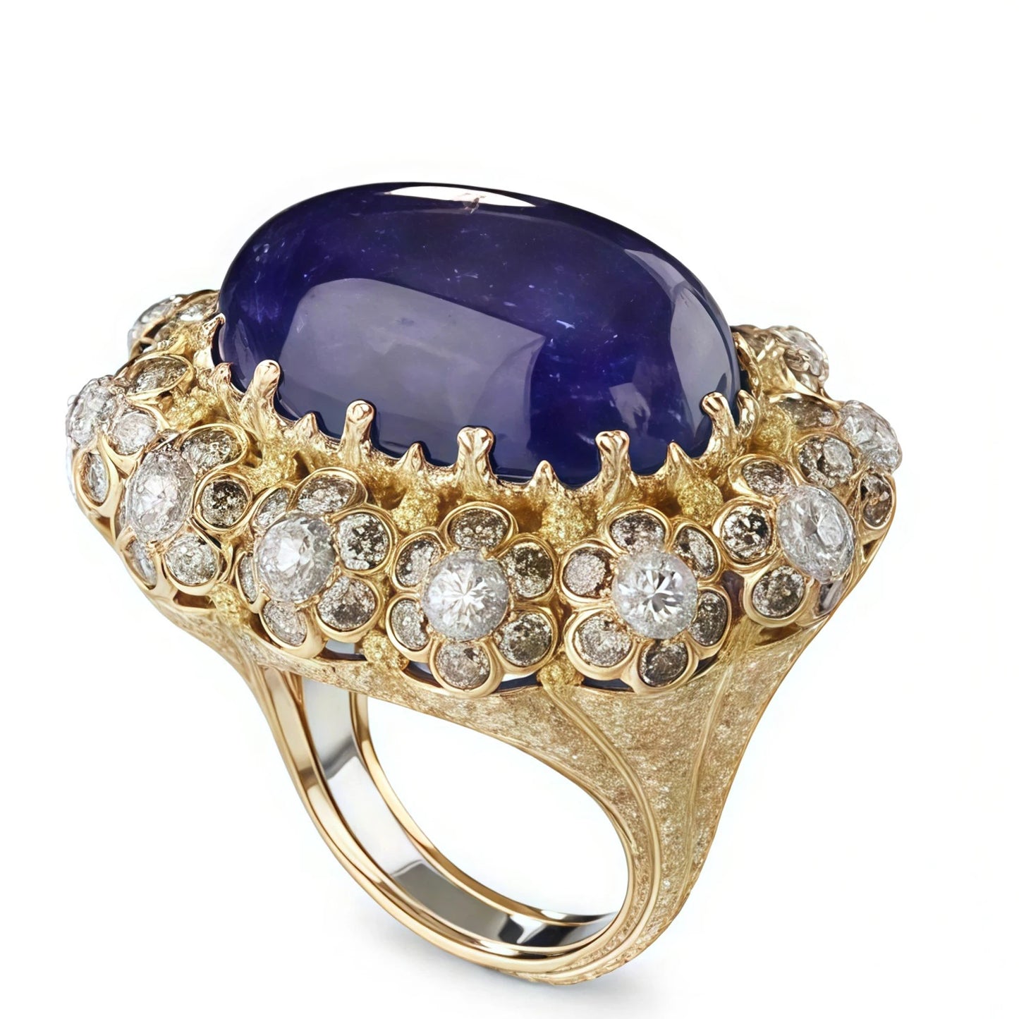 MUSHAN Jewelry Factory Direct Wholesale 8ct Blue Stones Carbon Diamond Luxury Pave Setting Rings 925 Sterling Silver Ring