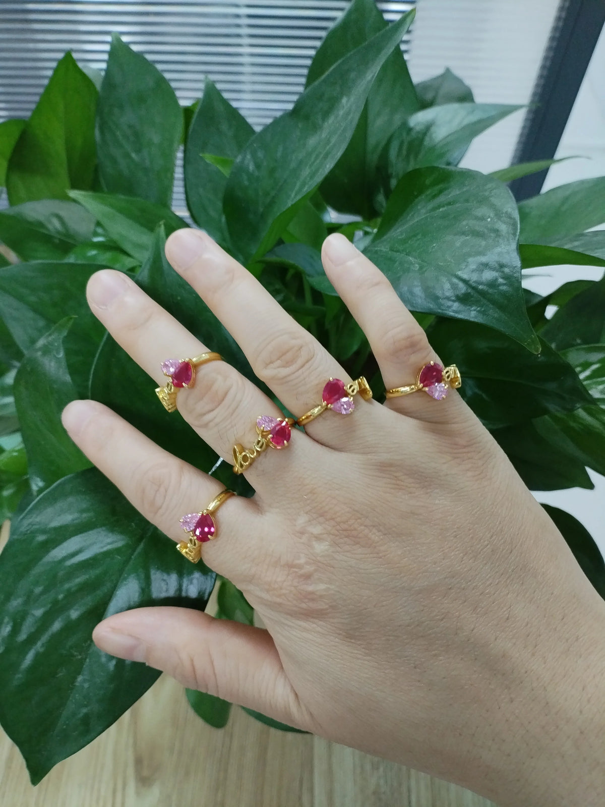 Gemfiori Custom Luxury Pear Cut Ring Lab Grown Ruby Eternity Promise Ring Women Jewelry Red Gemstone 925 Sterling Silver Ring for Party