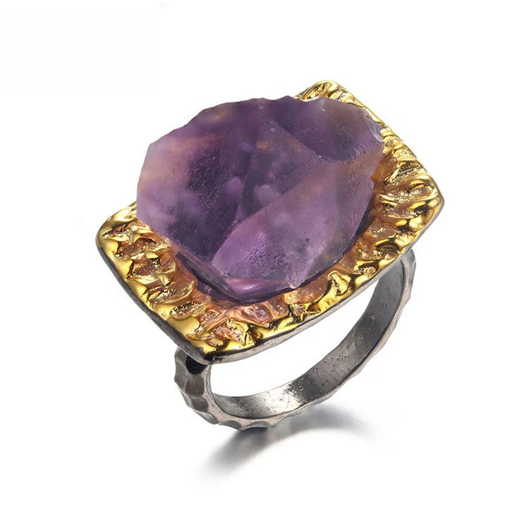 PERFECT Handmade Amethyst Gemstone 925 Sterling Silver Gemstone Ring