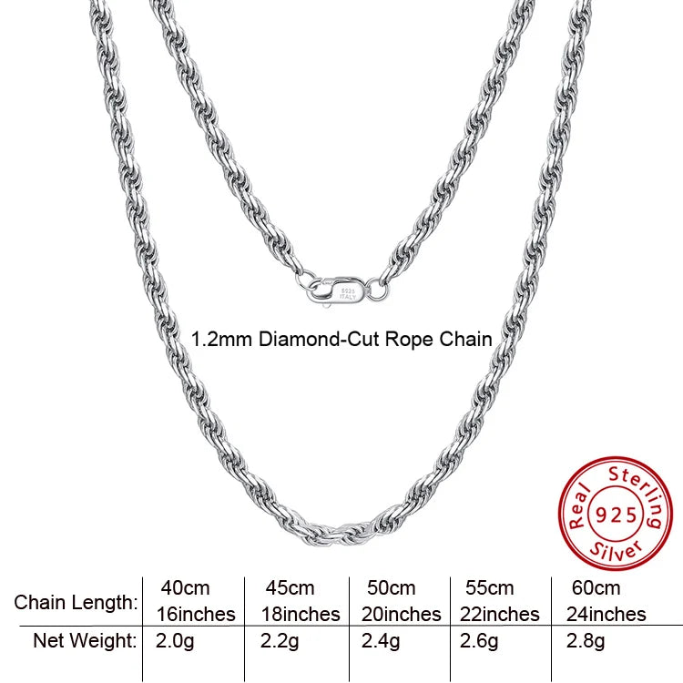 BiG-BOSS RINNTIN BSC-2 High Quality Cadena De Plata 925 Sterling Silver Chains Jewelry Making Thin Necklace Silver Chain for Women