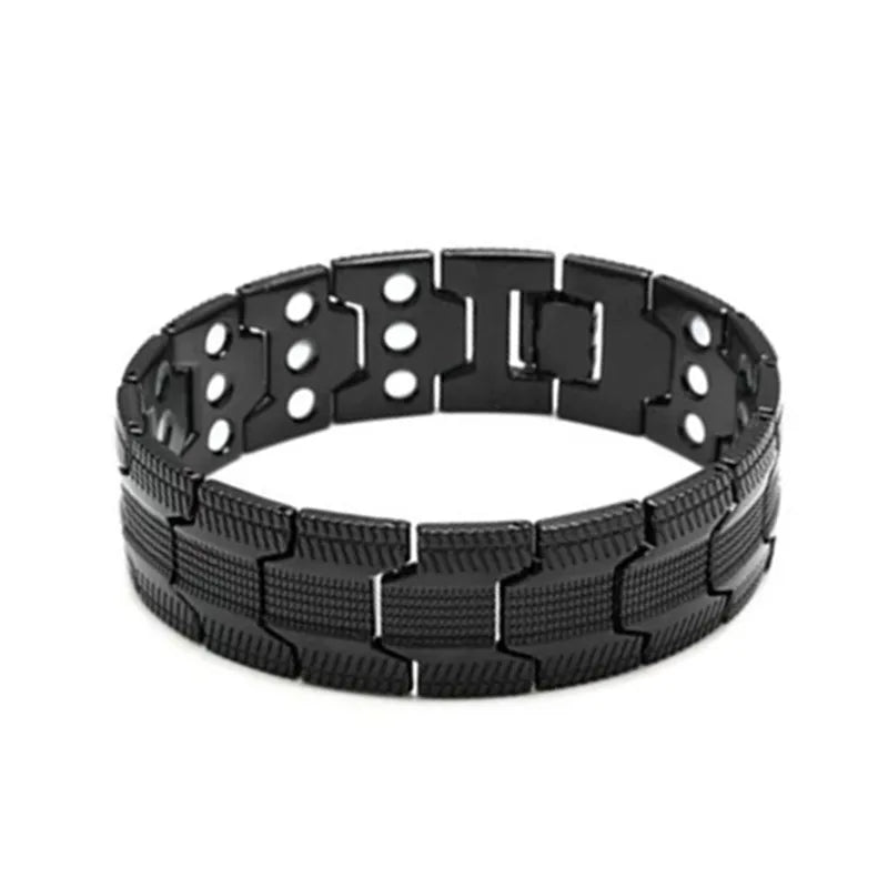 Fashion Magnetic Bracelet Elegant Alloy Double-Row Strong Magnets Magnetic Jewelry Bracelets for Women and Men