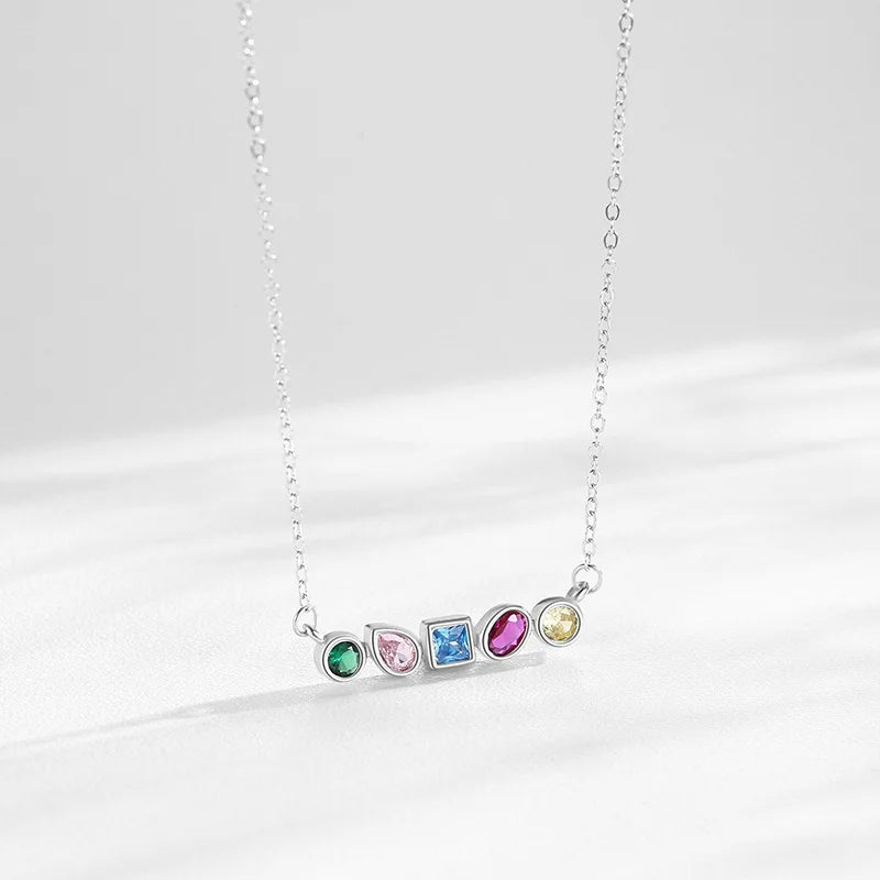 925 Silver Rainbow Geometric Design Necklace Earrings Affordable Luxury Niche High End Jewelry Set Gift Set