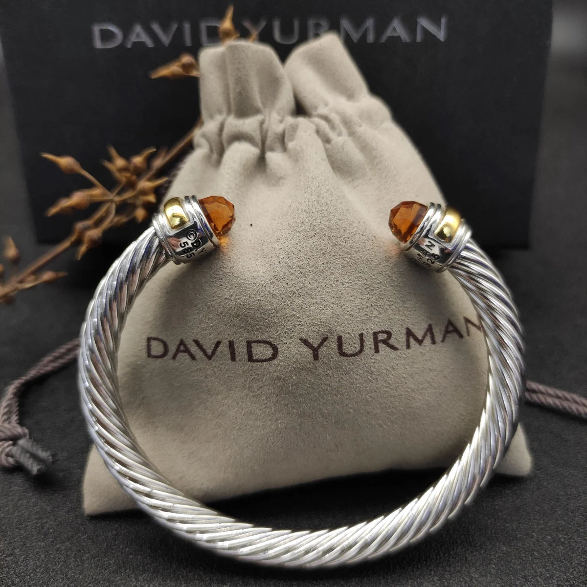 FASHIONISTA DY High-Quality 7mm Silver-Plated Diamond Fashion Bracelet, Fashionable Silver-Plated Colored Gemstone Bangle, Jewelry