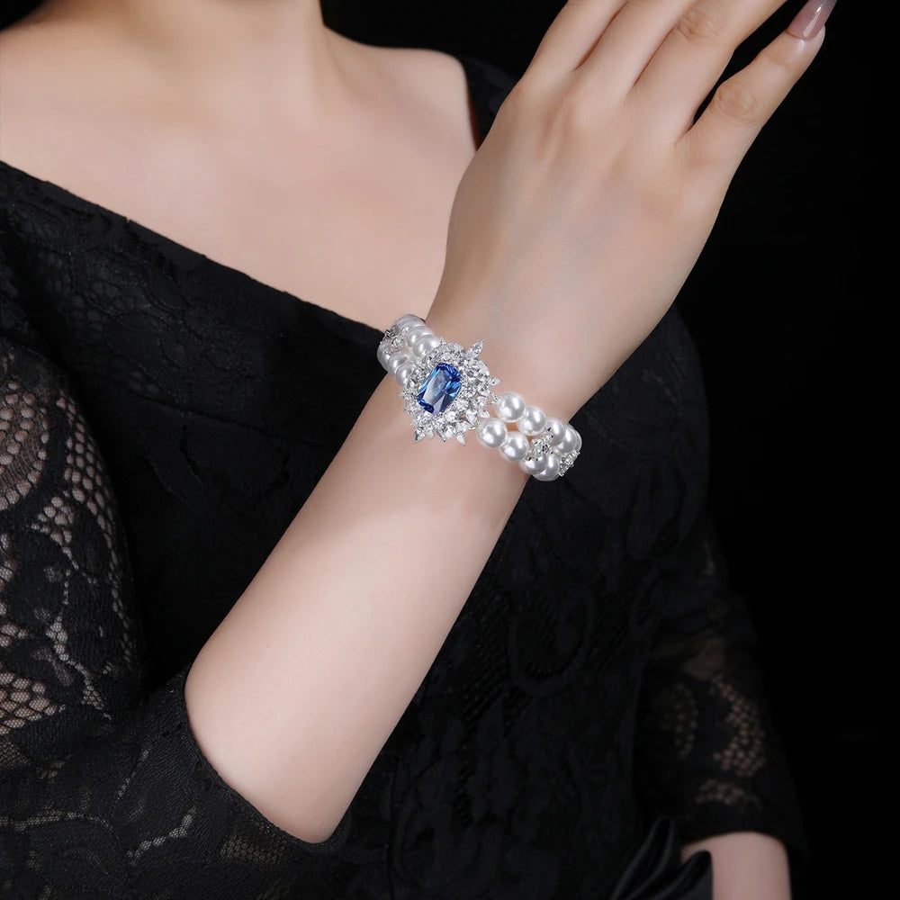 MUSHAN Jewelry Factory S925 Sterling Silver Bracelet High End High Carbon Diamond European and American Jewelry