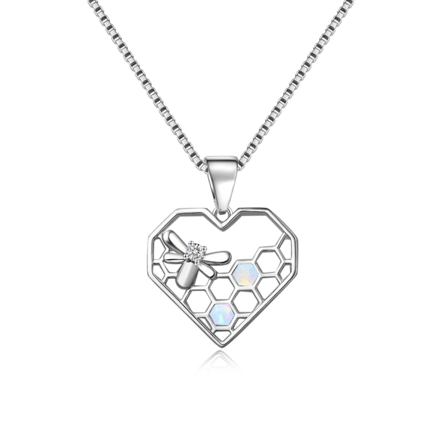 TikTok INS Wind Hawaii Beach Explosion Copper Alloy Silver Plated Lab Created Opal Dragonfly Vintage Party Box Chain Women's