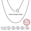 BiG-BOSS Fast Shipping SC Cable Figaro Rope Paperclip Cuban Curb Link Chains Necklace Fine Jewelry 925 Silver Chains for Men Women