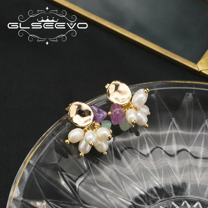 Original Design Colorful Crystal Deads Earrings Korean Fashion Style Cute Woman Eardrop Exquisite Charms Banquet Jewelry