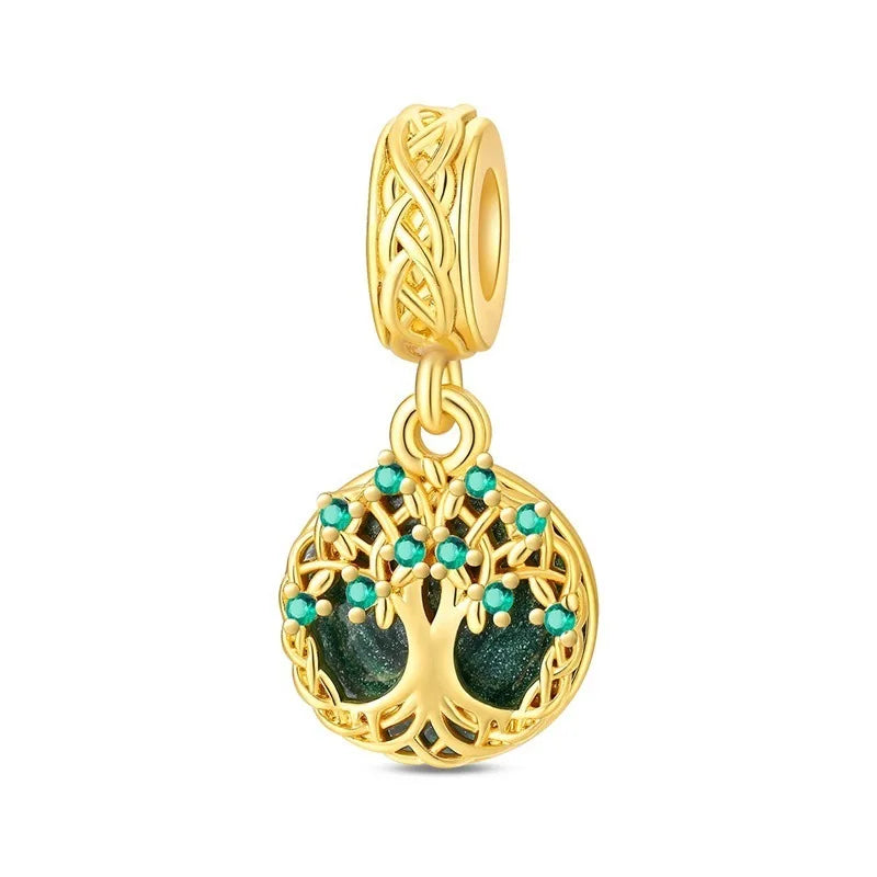 S&S Gold Charm Pendants | Nature & Travel Collection