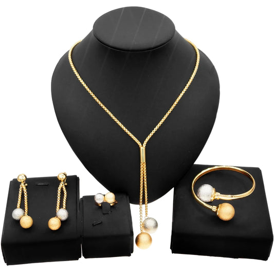 Zhuerrui Luxury Design 18K Brazilian Gold Style Party Factory Direct Trendy  Wholesale for Woman Jewelry SetsHN21031314