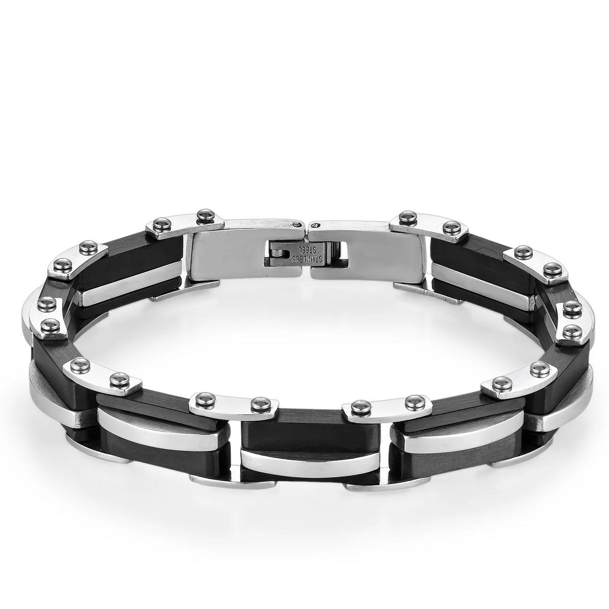 REBEL Fashion Hip Hop Stainless Steel Bracelet Vintage Wrist Chain Jewelry For Men