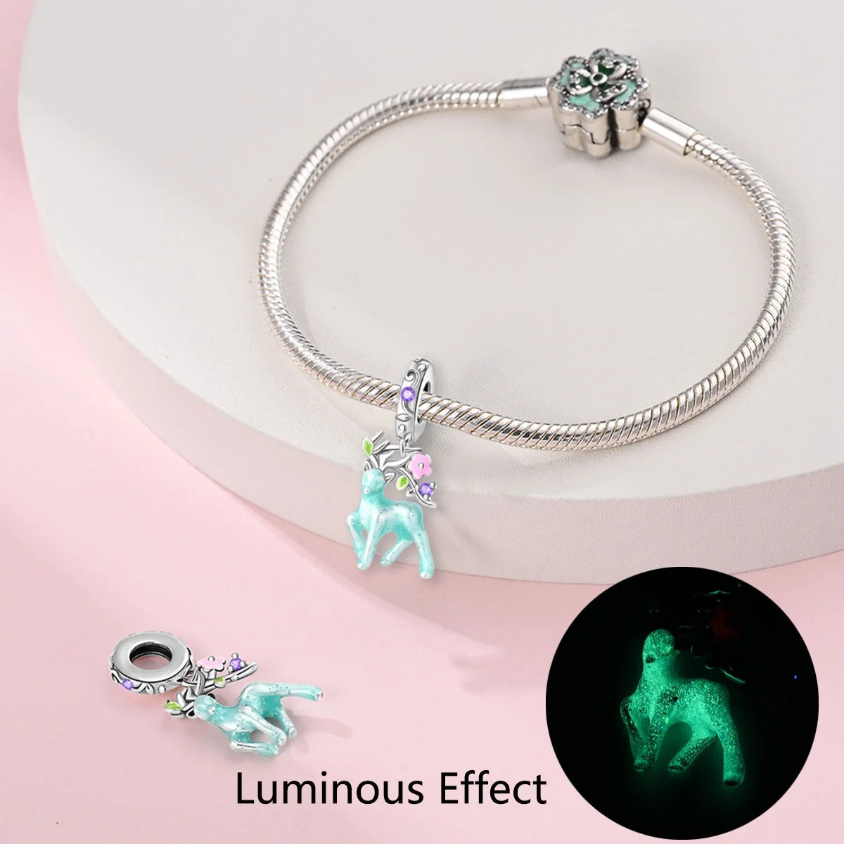 S&S Luminous Nature Charm Pendants | Glow-in-the-Dark Wildlife Designs