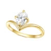 Gemfiori Price 925 Sterling Silver Gold Plated Colorful Gemstone Oval Cut 6x8mm Drop-Shaped Dainty Gemstone Tear Drop Ring