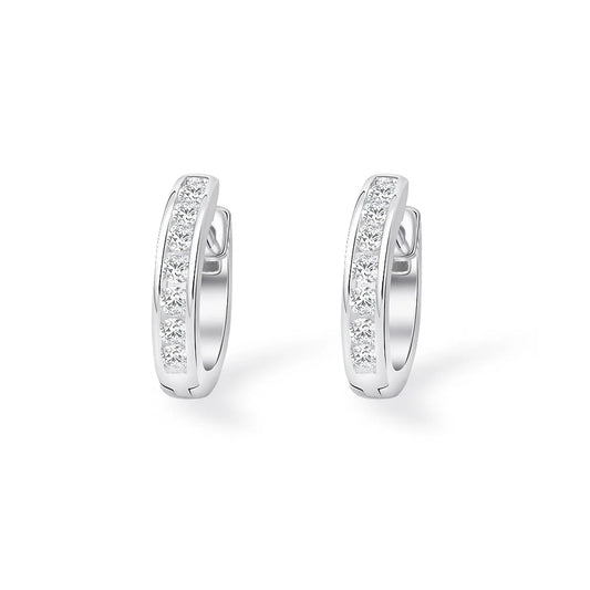 MUSHAN Jewelry Factory Popular 2mm S925 Sterling Silver Round Earrings in Europe and America Are Versatile