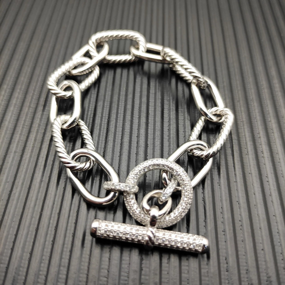 FASHIONISTA DY High-Quality Silver-Plated Diamond-Embedded Bracelets, Gold-Plated Diamond-Embedded Bracelets, Jewelry