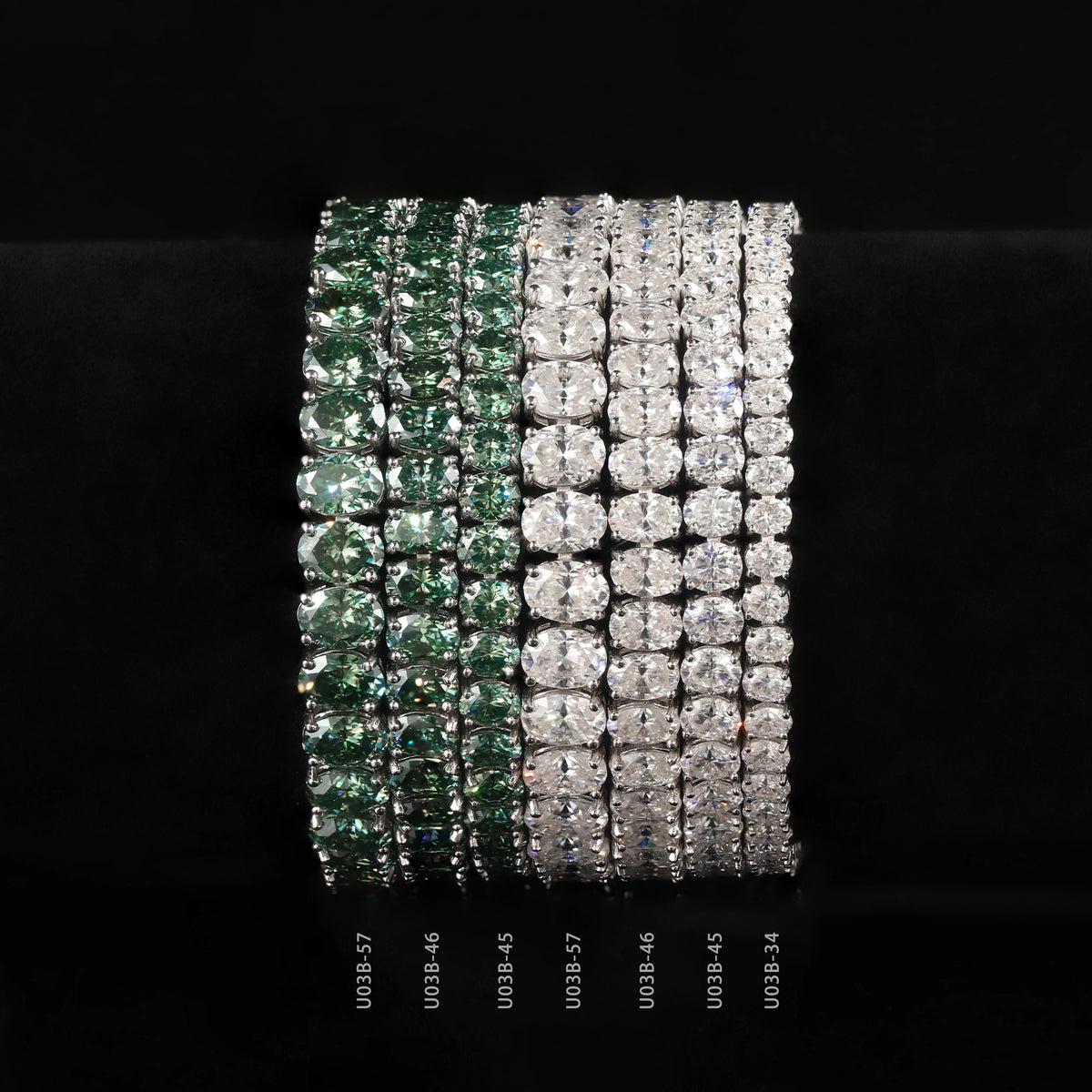 ArtistA Abiding OEM ODM Unique Design Fancy Multi-shape Cut Tennis Bracelet 925 Silver Solid Gold Custom Stone Tennis Bracelet