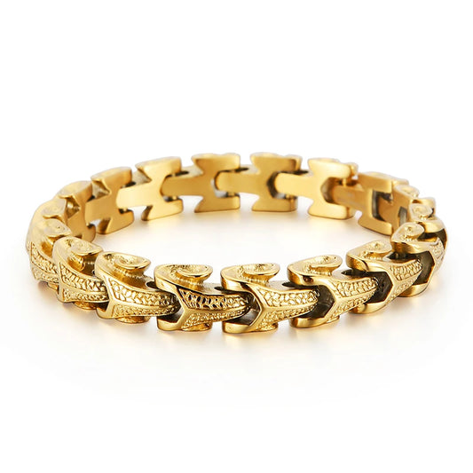 KALEN Punk Bigiotteria in Stainless Steel Bracciali Uomo Acciaio Inox Man Moda Bracciali
