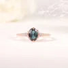 ArtistA Abiding Custom Various Designs Gold Plated 925 Silver Multishape Lab Grown Alexandrite Wedding Engagement Rings for Women