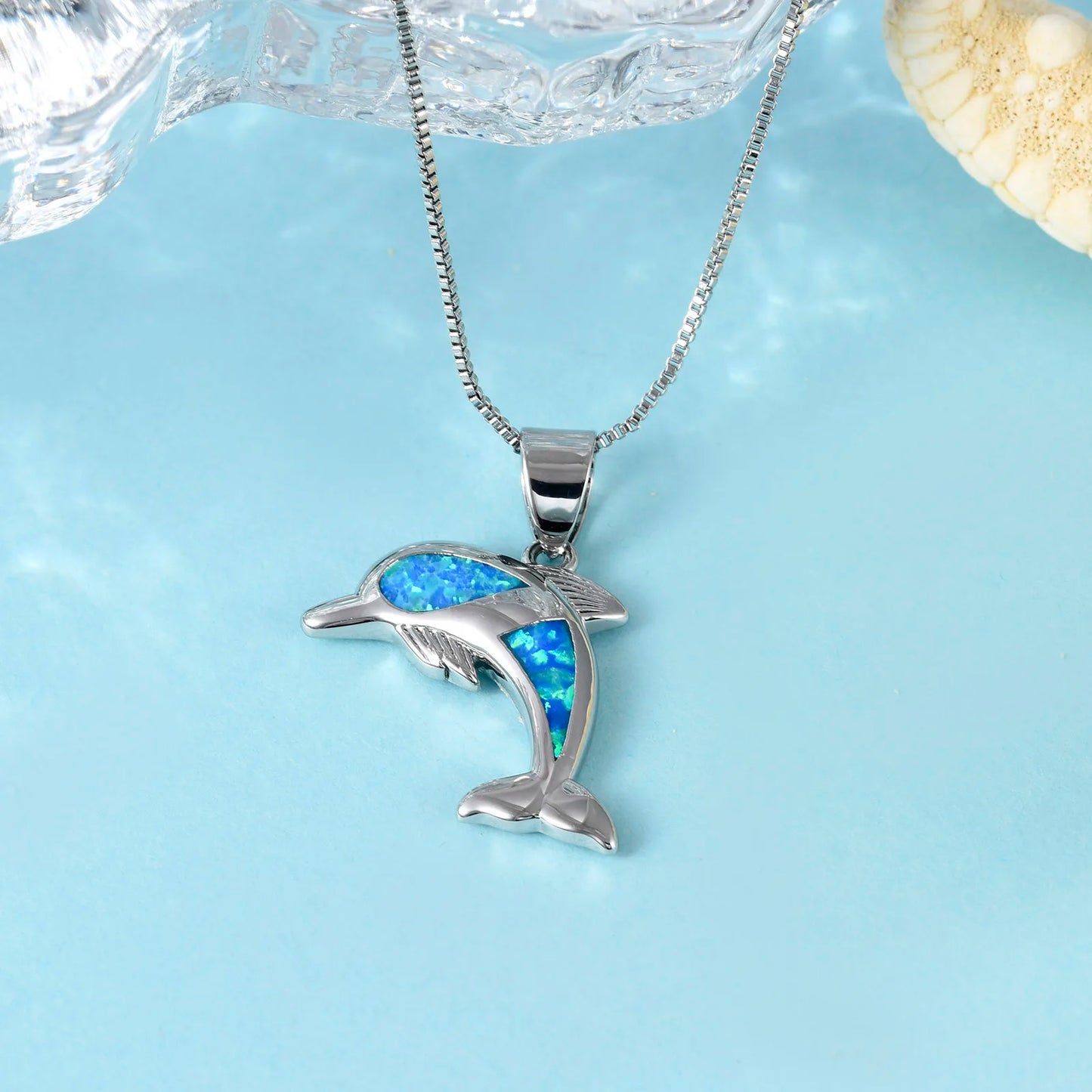 Tiktok Ins Fashionable Sporty Brass Copper Alloy Animal Shape Opal Pendant Necklace for Party