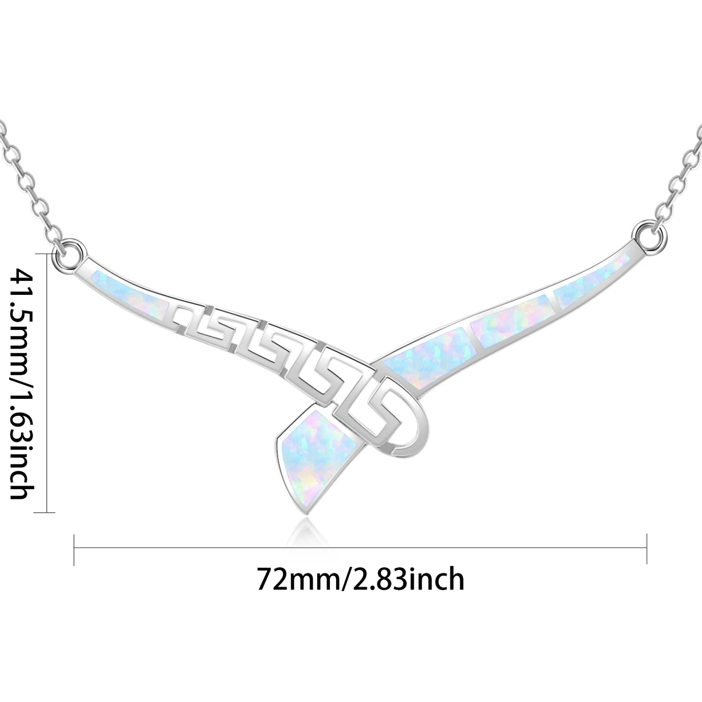 Aobao Gold Plated Opal Pendant Necklace Minimalist Trendy Statement Jewelry for Unisex Direct Supply Crossborder Hot-selling