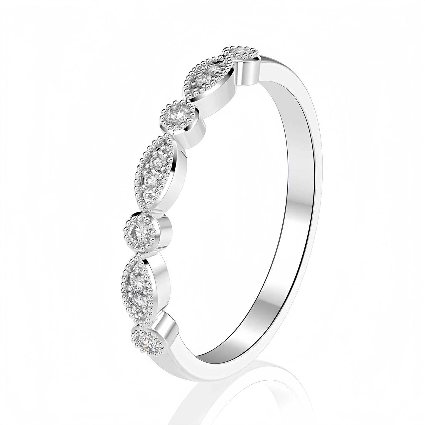 MUSHAN Jewelry Factory Oval Cut High Carbon Diamond 925 Sterling Silver Stackable Rings Engagement Wedding Bands Fine Ring Set