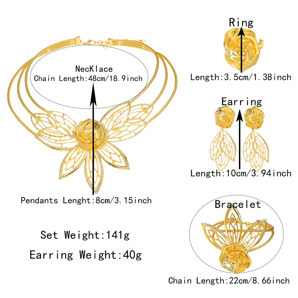 Zhuerrui Italiano Gold Designs Women Jewellery Set Party Fine Costume Jewelry Set Luxury Big Necklace Jewellery Sets X0010130