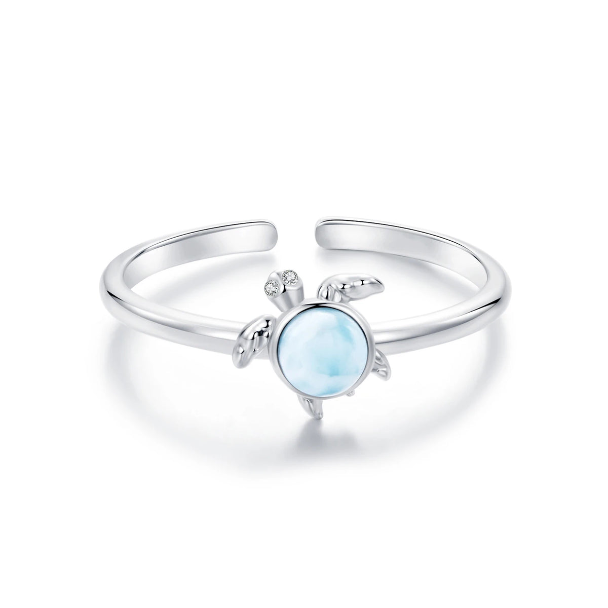 Qings Fashion Sterling Silver Jewelry Sets Fine Jewelry Marine Blue Ocean Conch Shell Turtle Bracelet Necklace Ring Earrings Set