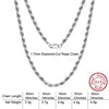 BiG-BOSS Fast Shipping SC Cable Figaro Rope Paperclip Cuban Curb Link Chains Necklace Fine Jewelry 925 Silver Chains for Men Women