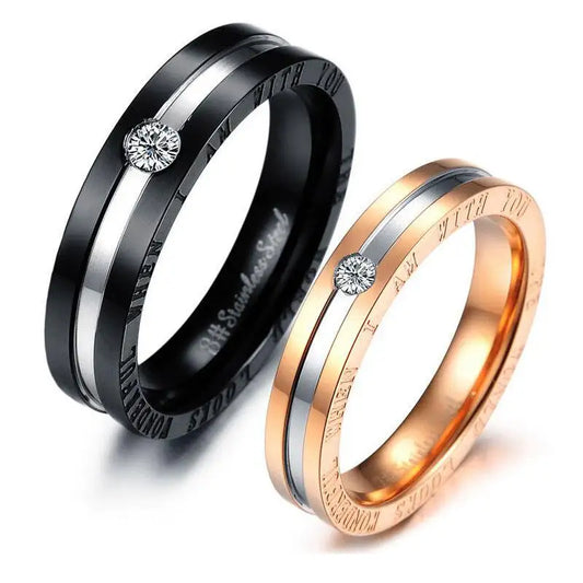 NEWLiFE REBEL Skyline Crest Stainless Steel Ring